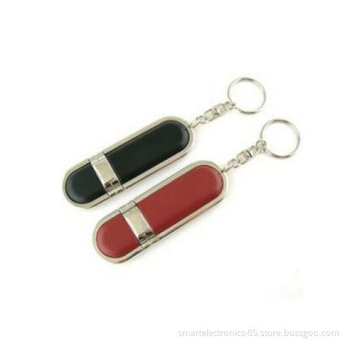 Leather USB Flash drives, 64MB-128GB, free logo printing, package, no MOQ, 2 years warranty